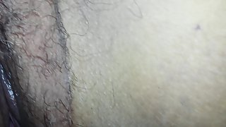 My plumper wife open hairy snatch for you to see