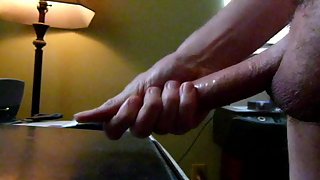 A slow motion masturbate with a highly yam-sized jizz shot for all of you to enjoy