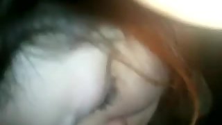 Bbc slut with red hair gagging on dick and getting boinked bareback in pov