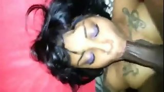 Black femmes know how to deepthroat cock