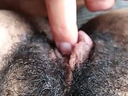 Hairy ebony pussy worship by 60year old pilot slobber and finger