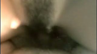 Caterina masturbating her hairy moist pussy and fuckin' lover