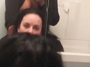 Fucking a mischievous fuckslut with in her bathroom